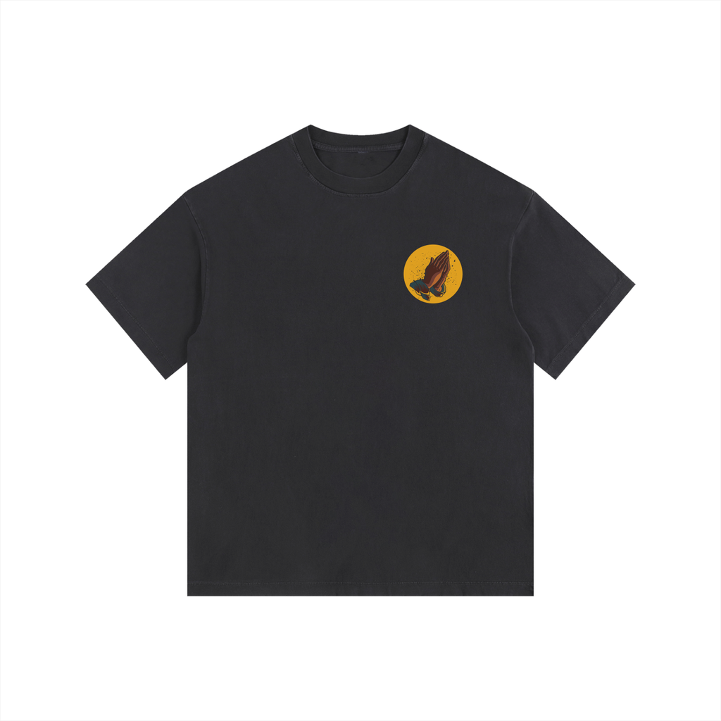 "PRAY FOR SUN" OVERSIZED TEE (BLACK)
