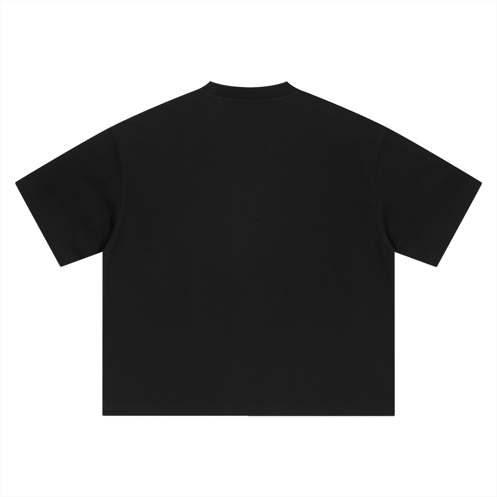 “JESUS FED 5000” BOXY OVERSIZED TEE BLACK